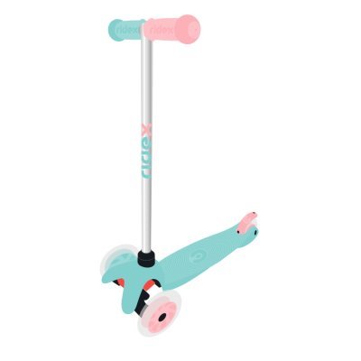 Самокат 3-колесный Zippy 3D, 120/80 мм, мятный (321083)