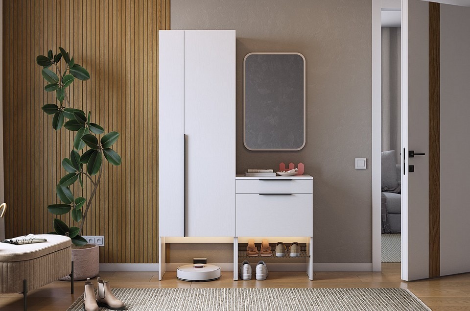 Фото Стенка для прихожей Баско К8 MBS_PK08Basko-3422 - интернет-магазин МегаТерем в Москве