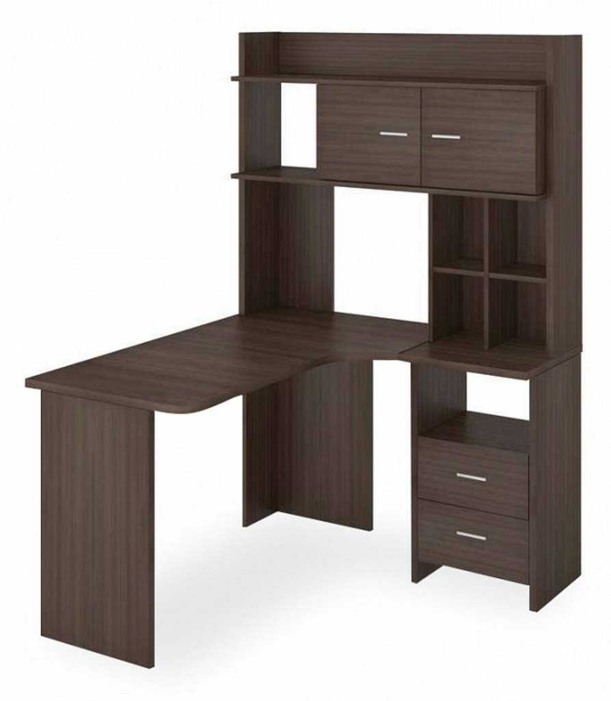 Фото Стол компьютерный Домино Lite СКЛ-Угл130+НКЛХ-120 MER_SKL-Ugl130-NKLH-120_SH_PRAV - интернет-магазин МегаТерем в Москве