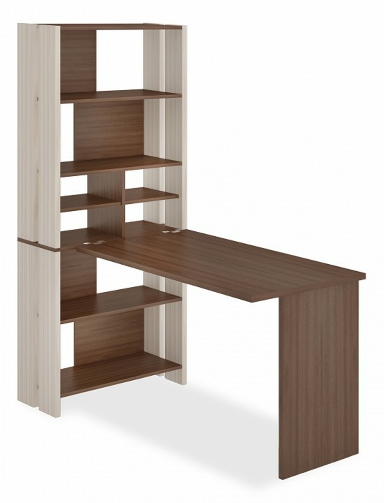 Фото Стол компьютерный Домино Лайт СТЛ-ОВХ+С120Прям без тумбы MER_STL-OVH-S120Pryam_bez_tumby_KSH - интернет-магазин МегаТерем в Москве