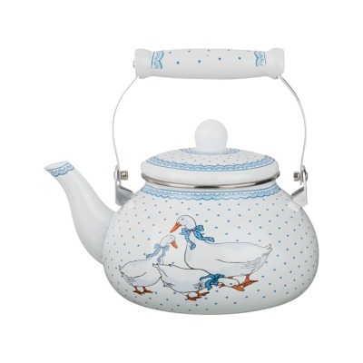 Чайник agness эмалированный, серия гуси, 2,5 л, подходит для индукцион. плит (934-343) 