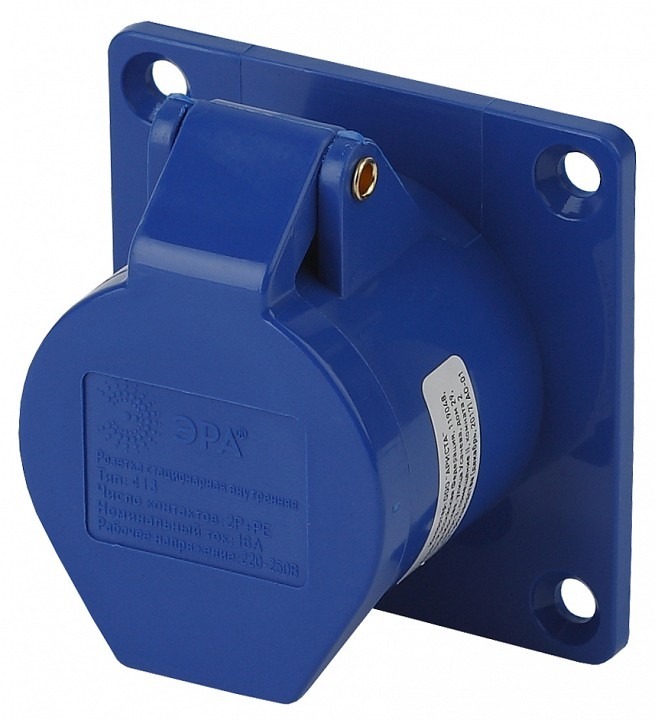 Фото Розетка с заземлением Эра  R(IN)-16-2P-PE-IP44 ER_B0032867 - интернет-магазин МегаТерем в Москве