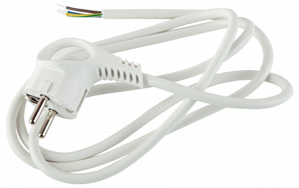 Фото Сетевой провод Эра  UX-3x0,75-2m-W ER_B0048690 - интернет-магазин МегаТерем в Москве