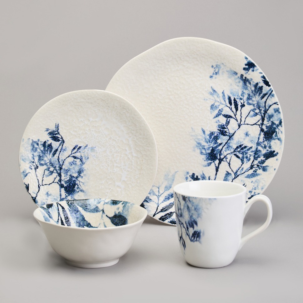 Фото Набор обеденный lefard forest tale blue 4 пер. 16 пр. (409-211)  - интернет-магазин МегаТерем в Москве