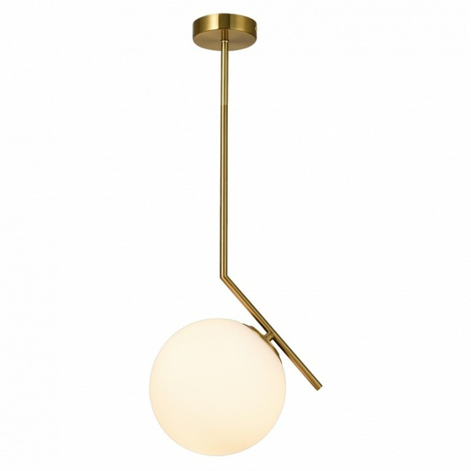 Фото Подвесной светильник Natali Kovaltseva Renzo RENZO 81423/1P GOLD SATIN KVL_43089 - интернет-магазин МегаТерем в Москве