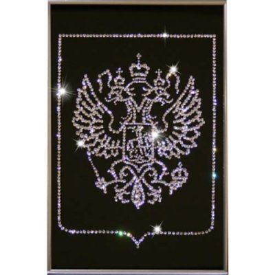 Картина Герб малый с кристаллами Swarovski (1078)