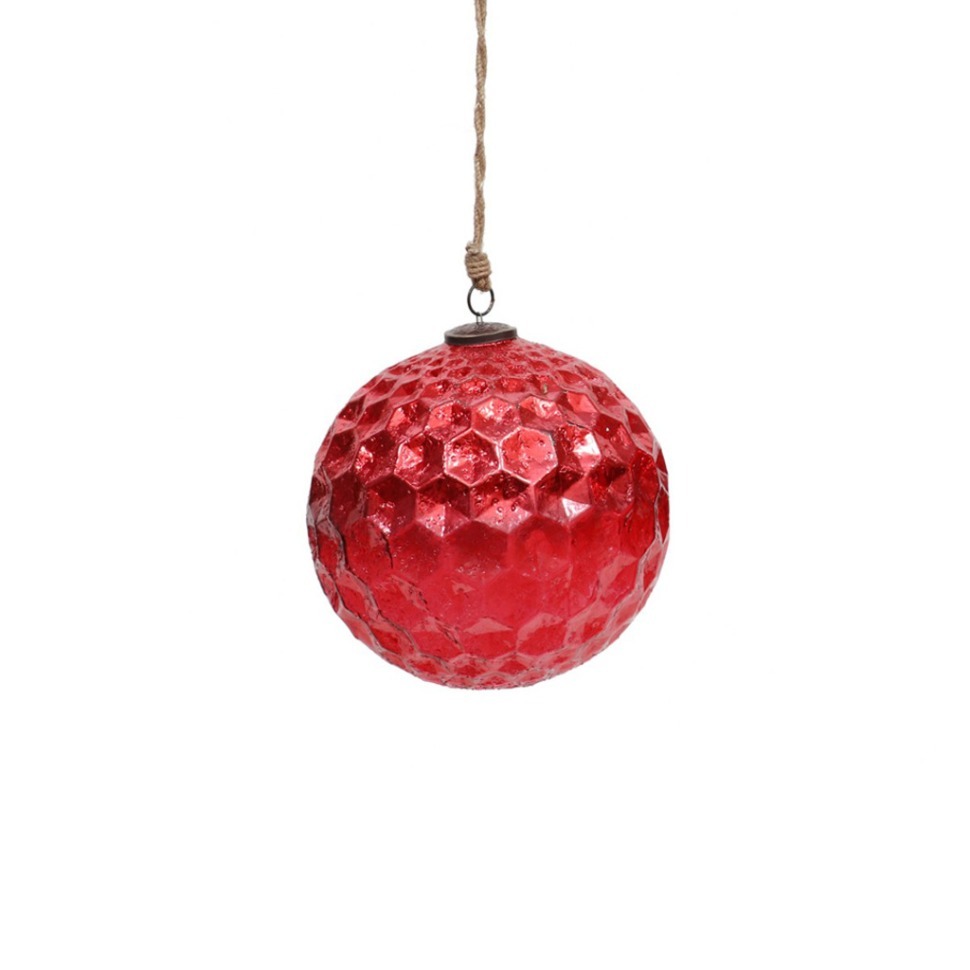 Фото Новогодняя игрушка ND-79B, 16, стекло, Red, ROOMERS FURNITURE - интернет-магазин МегаТерем в Москве