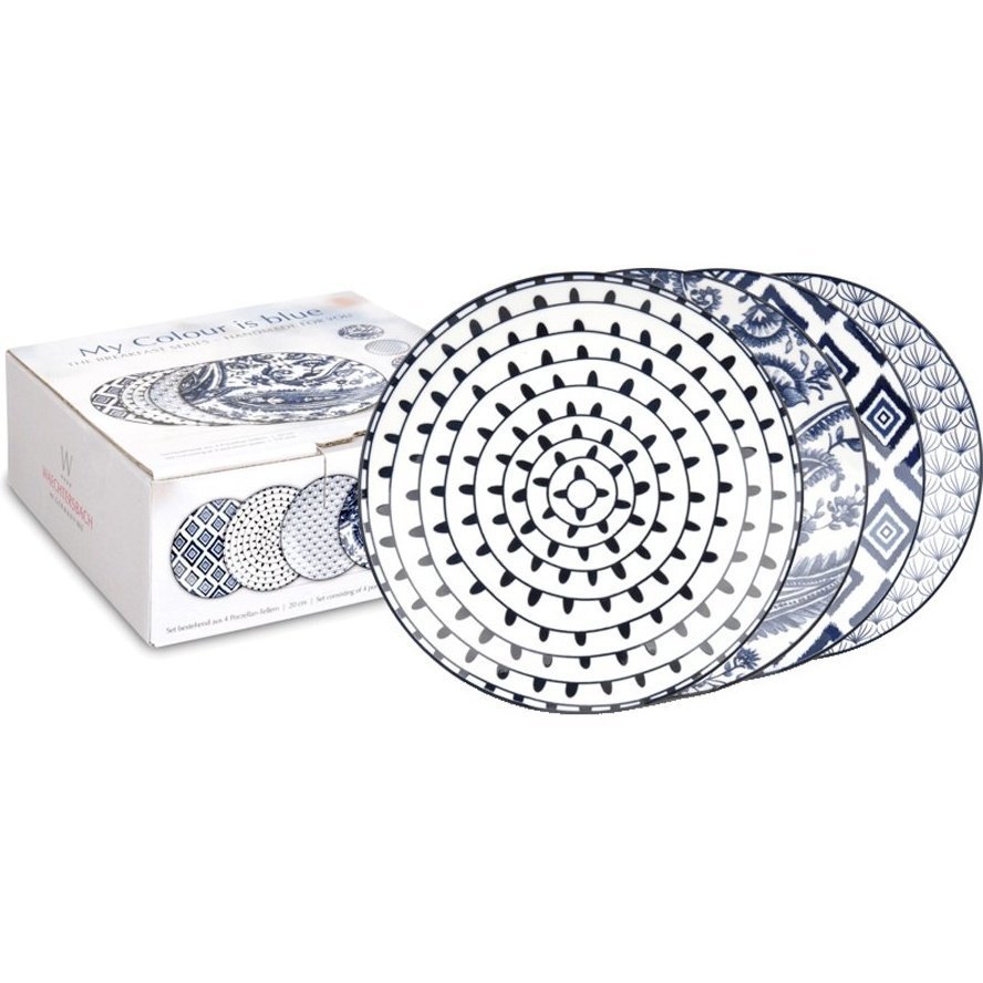 Фото Waechtersbach Набор из 4 тарелок Мой цвет синий 41 5 962 1160 - интернет-магазин МегаТерем в Москве