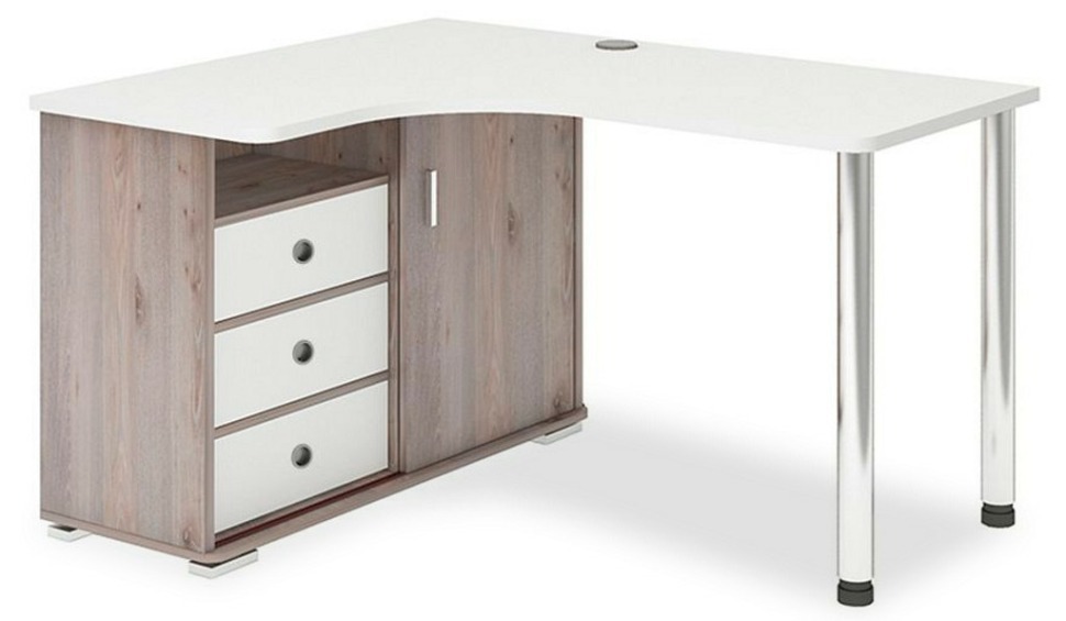 Фото Стол письменный Домино СР-145СМ MER_SR-145SM-NBEBE-LEV - интернет-магазин МегаТерем в Москве