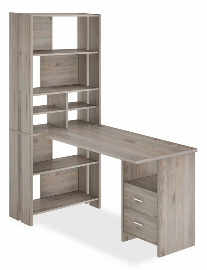 Фото Стол компьютерный Домино Лайт СТЛ-ОВХ+С120Прям MER_STL-OVH-S120Pryam_N - интернет-магазин МегаТерем в Москве