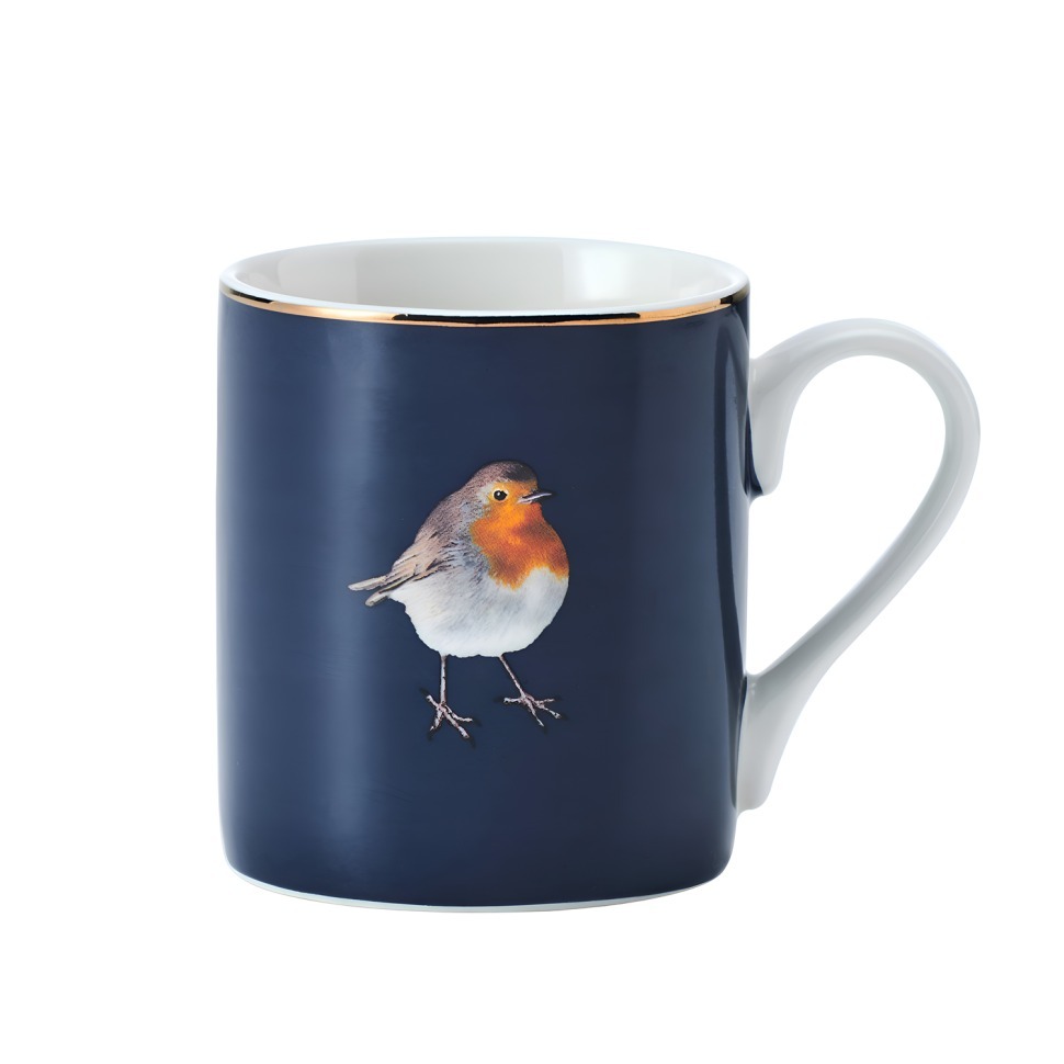 Фото Кружка фарфоровая Robin Mikasa BLUE 280 мл MKCANROBIN - интернет-магазин МегаТерем в Москве