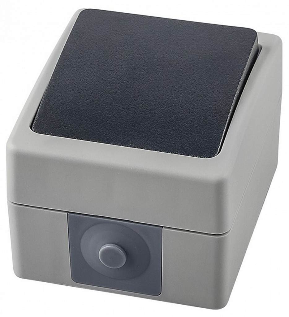 Фото Выключатель одноклавишный влагозащищенный Stekker Велена 32756 FE_32756 - интернет-магазин МегаТерем в Москве