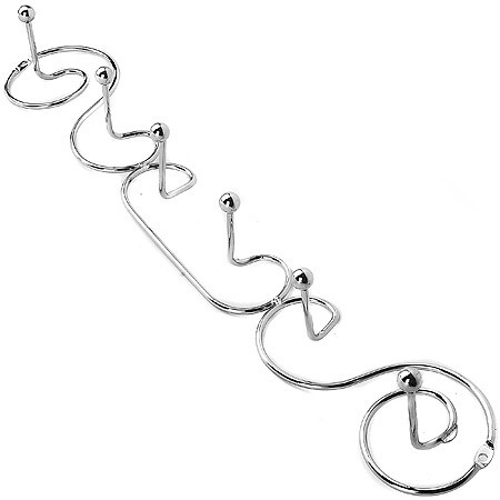 Фото Вешалка - крючок настенная металл (1452) - интернет-магазин МегаТерем в Москве