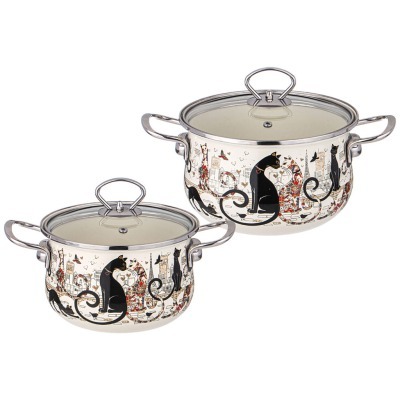 Набор кастрюль agness эмали...