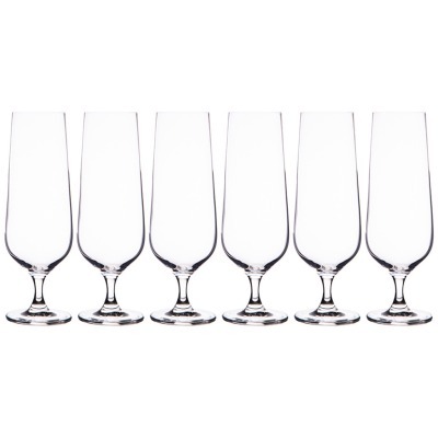 Набор бокалов для пива "dora/strix" из 6шт. 380мл высота 21 см Crystal Bohemia (669-330)