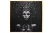 89VOR-Queen Холст "Царица/1" 100х100 см, багет пластик(зол) (TT-00015451)