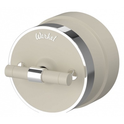 Выключатель одноклавишный с корпусом Werkel Vintage (слоновая кость матовый/хром) W5812055 WRK_a055917