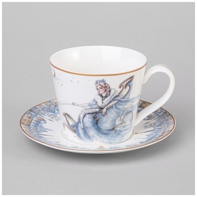 Чайная пара lefard снежная ...