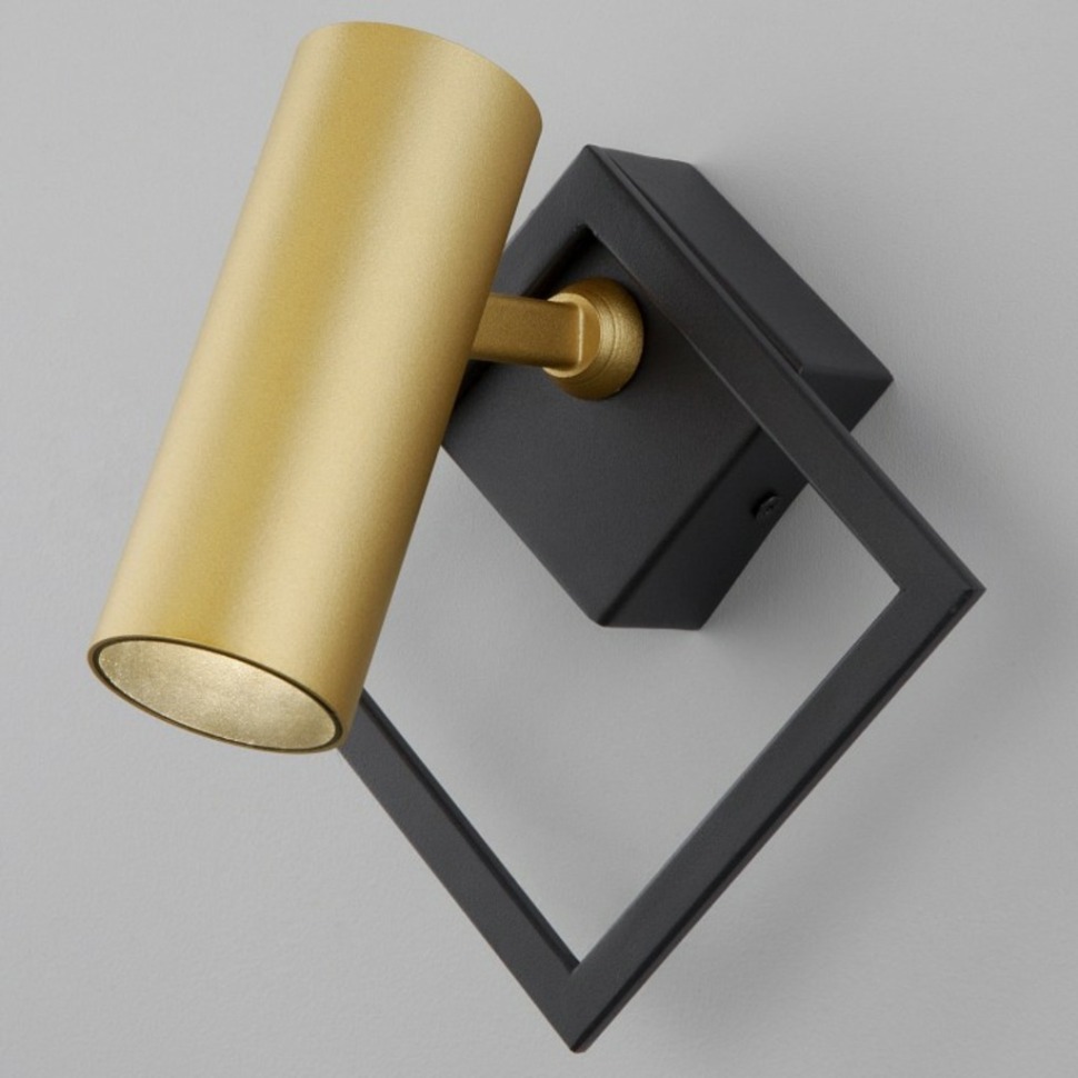 Фото Бра Eurosvet Turro 20091/1 LED черный/ золото EV_a051697 - интернет-магазин МегаТерем в Москве