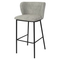 Стул барный foggy, букле, серый (80114)