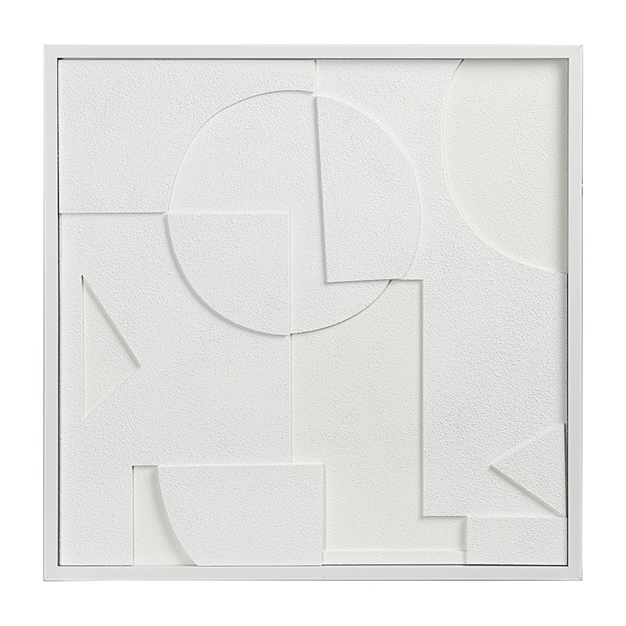 Фото Панно декоративное с эффектом 3d minimalism, с белой рамой, 60х60 см (77480) - интернет-магазин МегаТерем в Москве