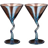 Набор бокалов из 2 шт для шампанского "лазурит" 200 мл Lefard (194-645)