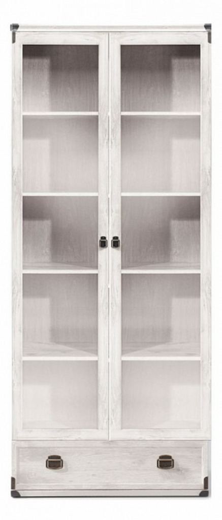 Фото Шкаф-витрина Индиана JWIT 2d1s BRW_70001372 - интернет-магазин МегаТерем в Москве