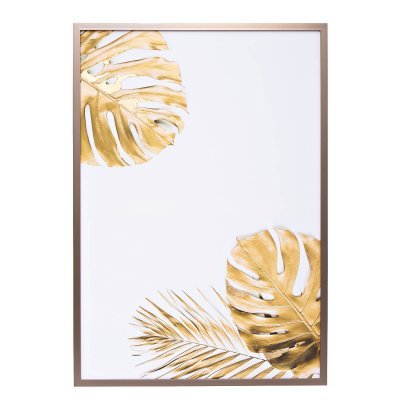 Холст Золотые листья монсте...