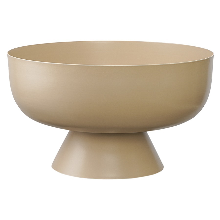 Фото Блюдо на ножке vivlend, D25,5 см, бежевое (76222) - интернет-магазин МегаТерем в Москве