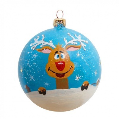 Фото Новогодний шар В ожидании чудес с кристаллами Swarovski (4005) - интернет-магазин МегаТерем в Москве