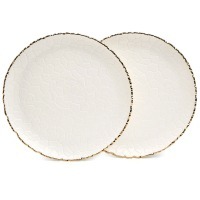 Набор тарелок обеденных lefard "charm" 2 шт. 26*2,5 см (с золотой линией) (779-352) 