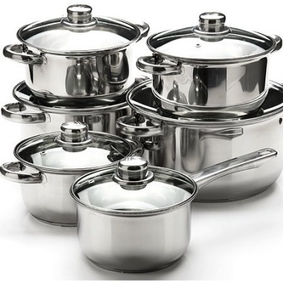 Набор кастрюль из нержавеющ...