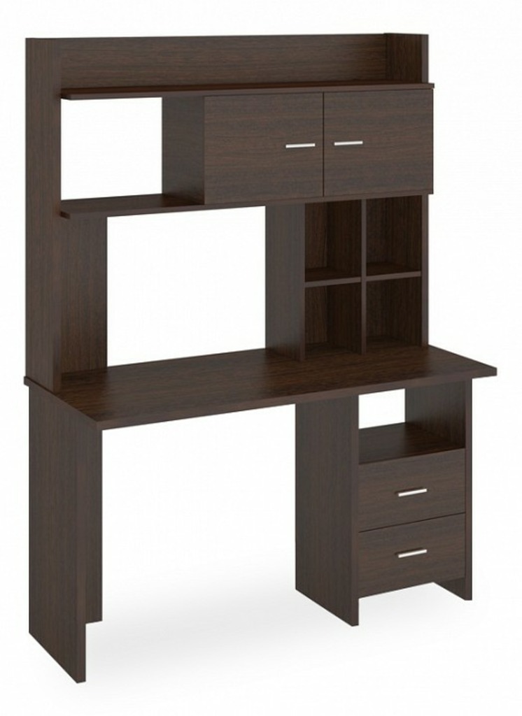 Фото Стол компьютерный Домино Lite СКЛ-Прям130+НКЛХ-130 В MER_SKL-Pryam130-NKLH-130_V - интернет-магазин МегаТерем в Москве