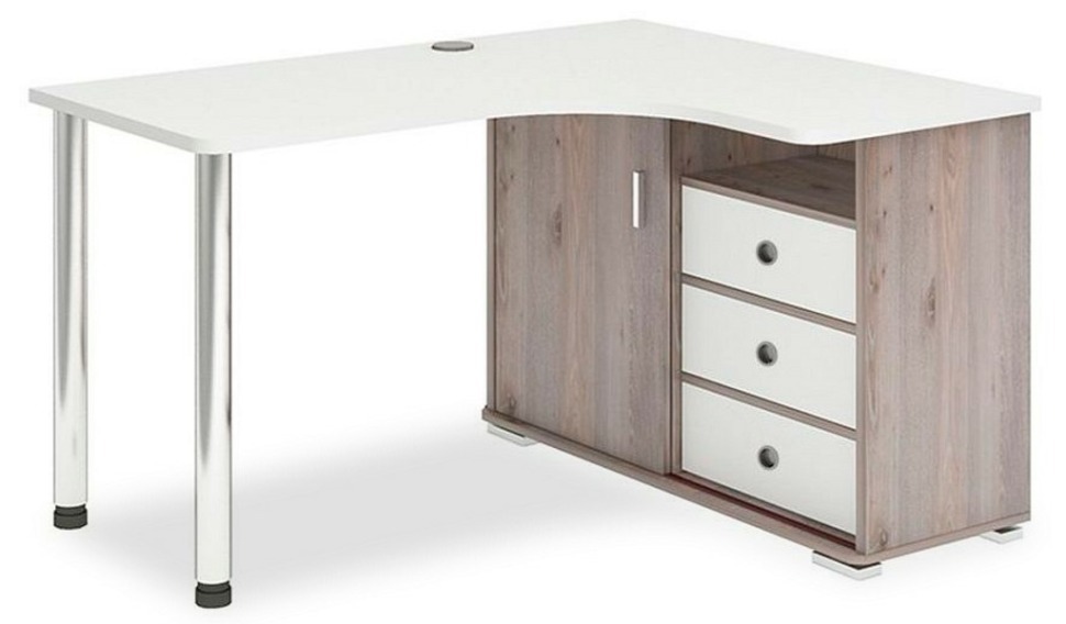 Фото Стол письменный Домино СР-145СМ MER_SR-145SM-NBEBE-PRAV - интернет-магазин МегаТерем в Москве