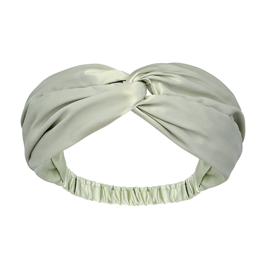 Фото Повязка для волос из натурального шелка мятного цвета из коллекции essential (77834) - интернет-магазин МегаТерем в Москве