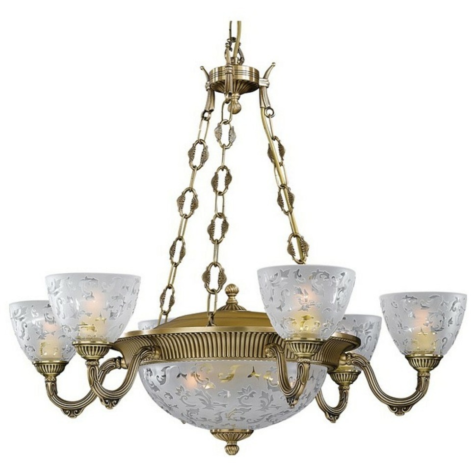 Фото Подвесная люстра Reccagni Angelo 6252 L 6252/6+3 RA_L_6252_6_3 - интернет-магазин МегаТерем в Москве