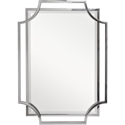 Зеркало в стальной раме цве...