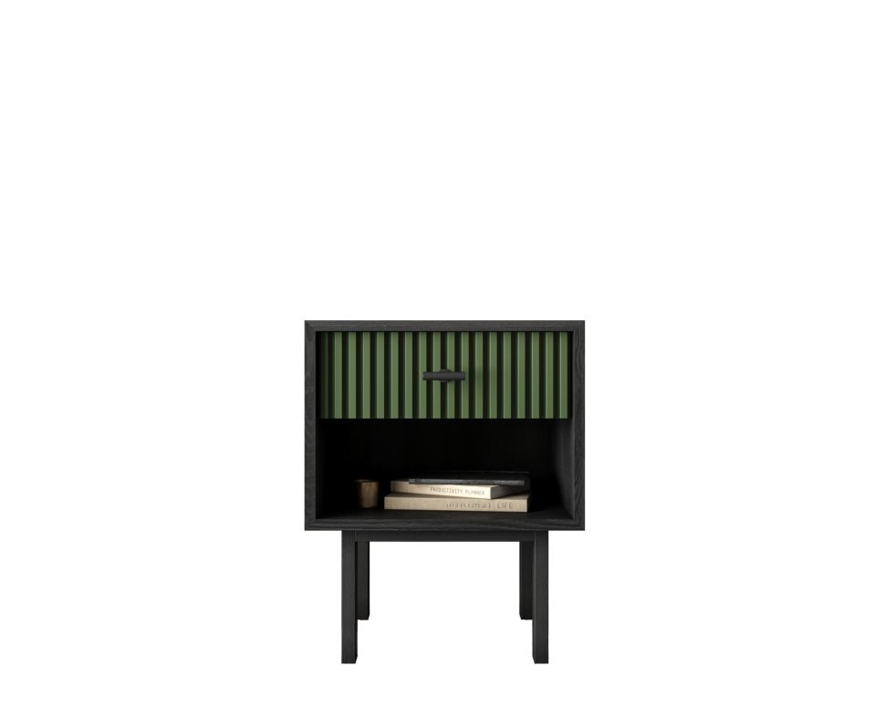 Фото Тумбочка с верхним ящиком Emerson арт EM11/green/L-ET - интернет-магазин МегаТерем в Москве