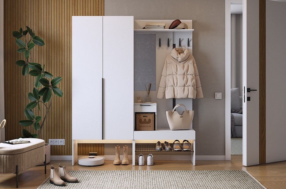 Фото Стенка для прихожей Баско К1 MBS_PK01Basko-2552 - интернет-магазин МегаТерем в Москве