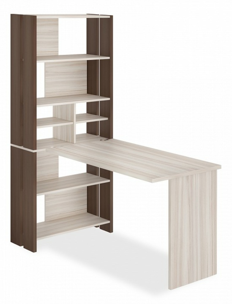 Фото Стол компьютерный Домино Лайт СТЛ-ОВХ+С120Прям без тумбы MER_STL-OVH-S120Pryam_bez_tumby_SHK - интернет-магазин МегаТерем в Москве