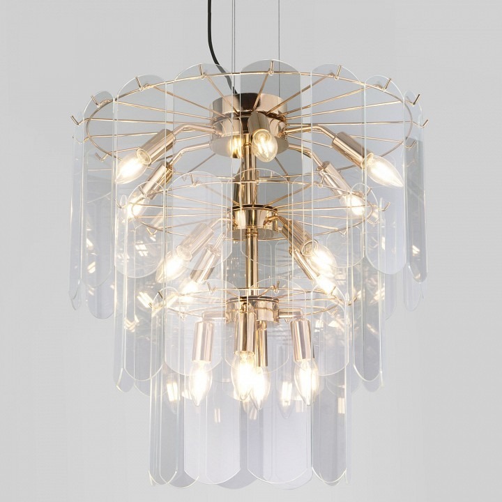 Фото Подвесная люстра Eurosvet Claire 60171 золото EV_a069012 - интернет-магазин МегаТерем в Москве