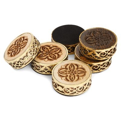 Набор резных фишек для нард с бронзой, Haleyan (28974)