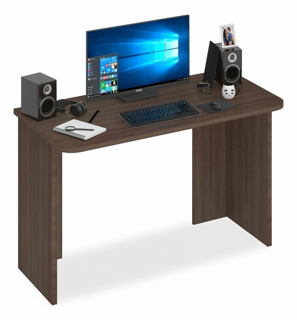 Фото Стол офисный Домино Lite СКЛ-Прям120Р MER_SKL-Pryam120Rbez_tumby_SH - интернет-магазин МегаТерем в Москве