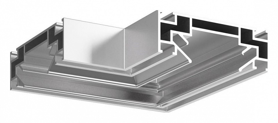 Фото Соединитель угловой L-образный встраиваемый ST-Luce Однофазная Трековая Система ST001.199.00 - интернет-магазин МегаТерем в Москве