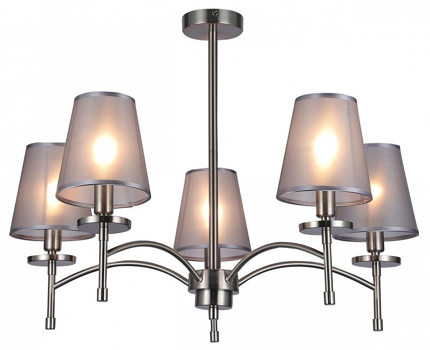Фото Люстра на штанге Escada Faith 694/5PL Nickel ESC_694_5PL_Nickel - интернет-магазин МегаТерем в Москве