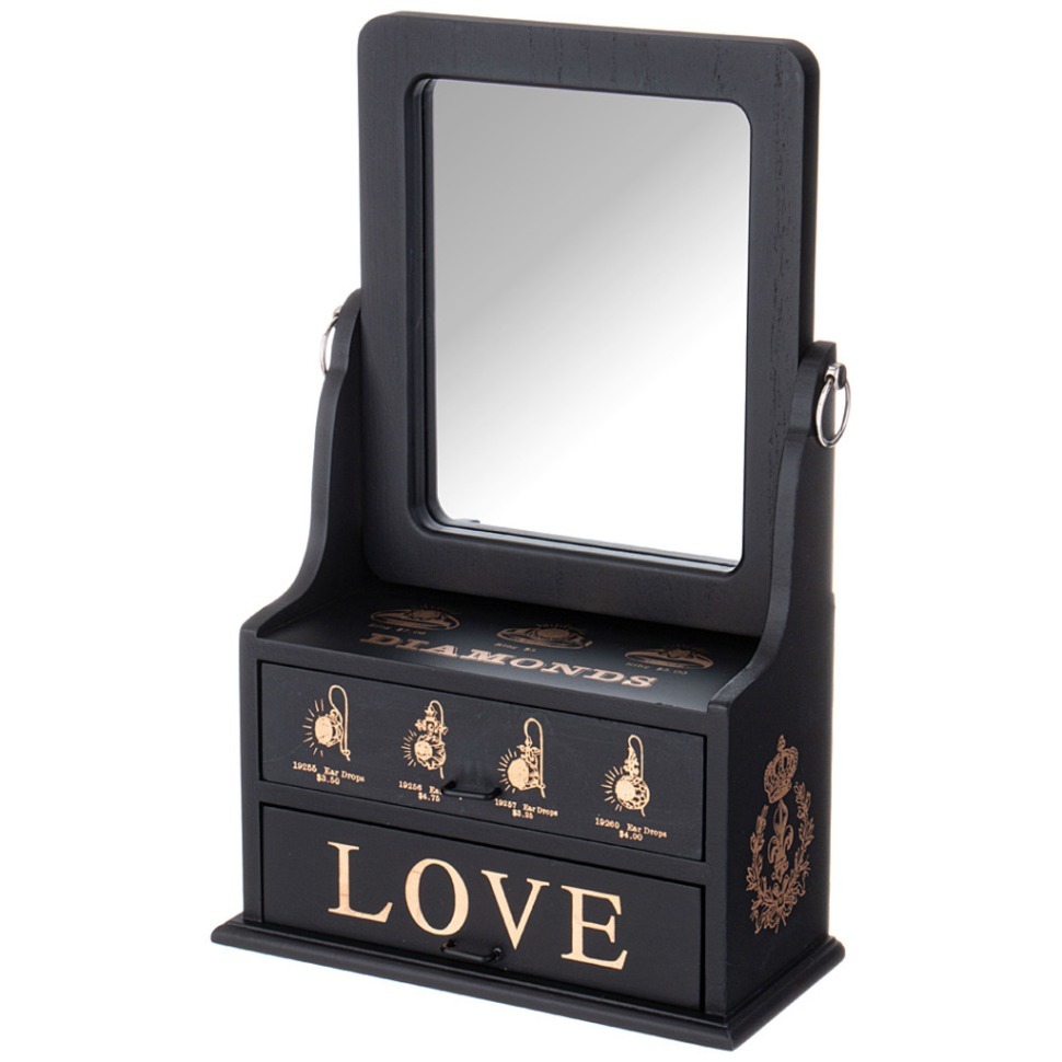 Фото Шкатулка для украшений с зеркалом 24*11*31 см Lefard (129-524) - интернет-магазин МегаТерем в Москве