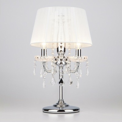 Настольная лампа декоративная Eurosvet Allata 2045/3T хром/белый настольная лампа EV_57135