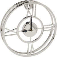 Часы настенные круглые металл. цвет хром d30см (TT-00005606)