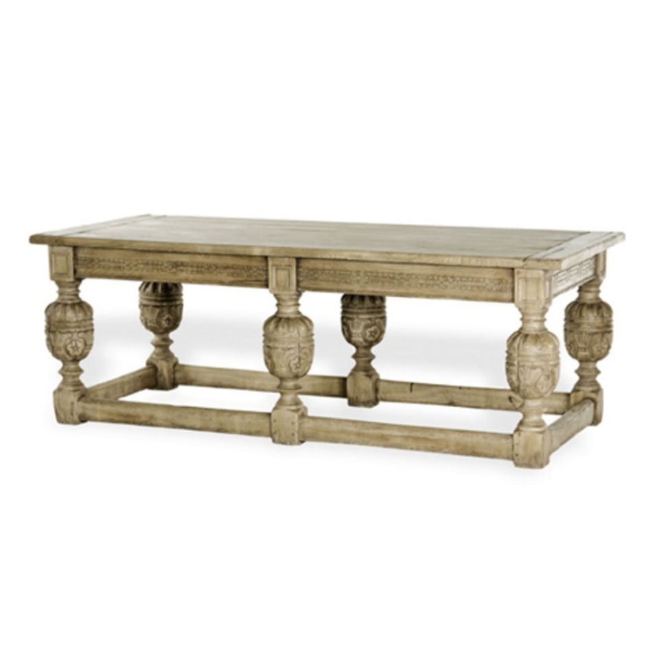 Фото Стол Ральф Лаурен VTRL1013-01, массив дуба, Bleached Oak Finish, RALPH LAUREN - интернет-магазин МегаТерем в Москве