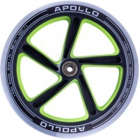 Колесо для самоката Apollo, 200 мм, серое/зеленое (570959)